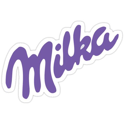 "Milka chocolate logo print" Stickers by iepster | Redbubble