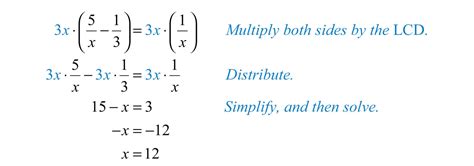 Solving Rational Equations