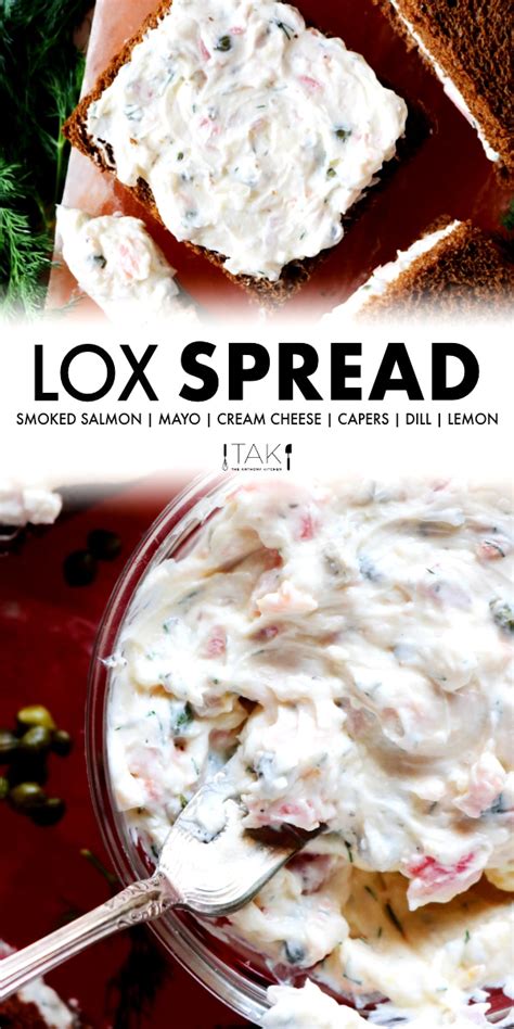 Smoked Salmon Cream Cheese Spread | Lox Spread - The Anthony Kitchen