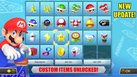 How to Unlock Custom Items in Mario Kart 8 Deluxe! - YouTube