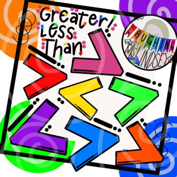 Greater/Less Than Sign Clipart Set by Lindsey Belt | TpT