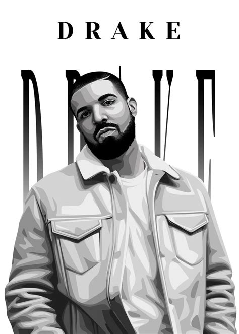 'Drake' Poster by Athlehema by MochtretPro | Displate | Drake art ...