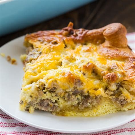 Sausage and Crescent Roll Casserole - Spicy Southern Kitchen