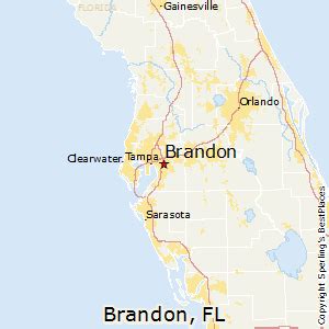 Map Of Florida Brandon Fl