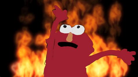 Elmo is on Fire GIFs | USAGIF.com