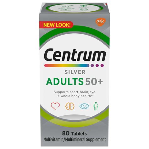 Centrum Silver - Multivitamin Supplements for Adults 50+ | Centrum