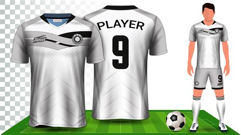 Soccer Jersey, Sport Shirt or Football Kit Uniform Presentation Mockup ...