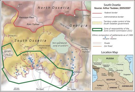 Map of South Ossetia. | Download Scientific Diagram