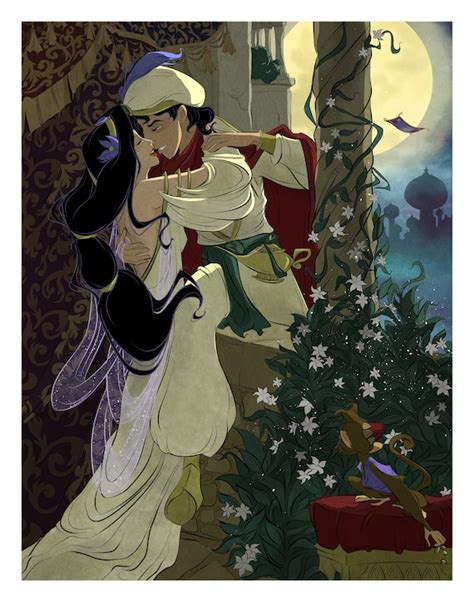 Aladdin / Jasmine / Disney / Fan Art / Art History / Geeky / - Etsy Finland