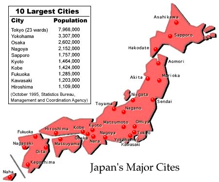 Map Of Cities In Japan ~ CONCURSO-PS