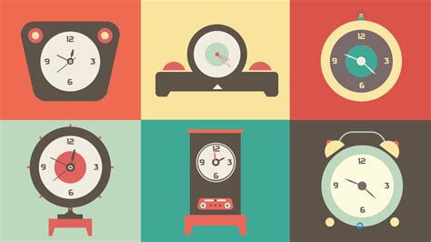 Clock Graphic Powerpoint - The colorful alarm clocks are giving a ...