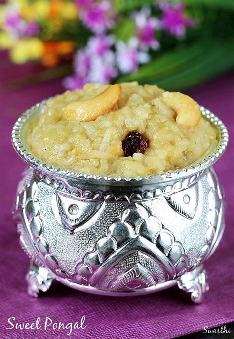 Sweet pongal recipe video | How to make temple style sweet pongal recipe