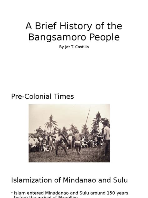 A Brief History of The Bangsamoro People | PDF