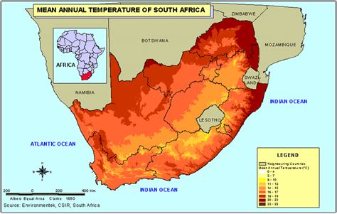 Climate Map Of South Africa