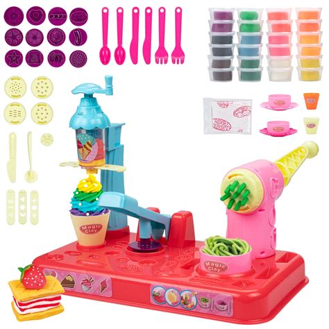 UNIH Ice Cream Playdough Sets for Toddlers with Tools, Playdough Sets ...