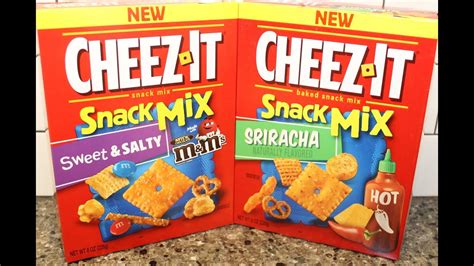 Cheez-It Snack Mix: Sweet & Salty with M&M’s and Sriracha Review - YouTube