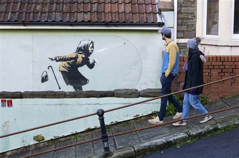 Banksy has left a new piece of street art in Bristol