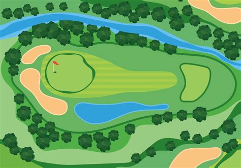 Overhead View Golf Course Illustration 190765 Vector Art at Vecteezy