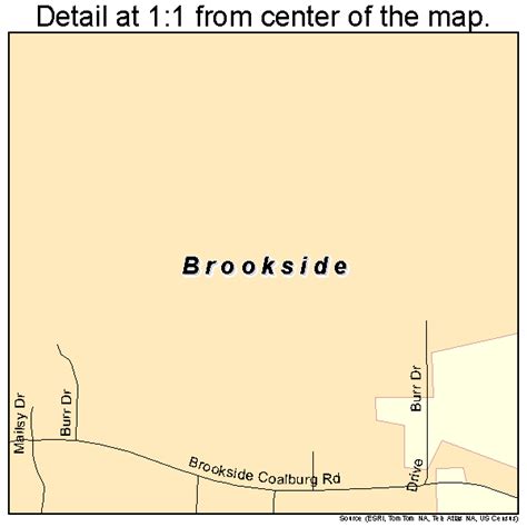 Brookside Alabama Street Map 0109736