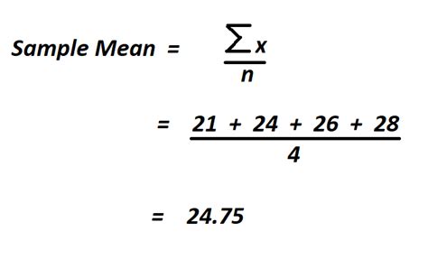 How to Calculate Sample Mean.