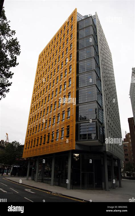 Yellow building in Central London Stock Photo - Alamy