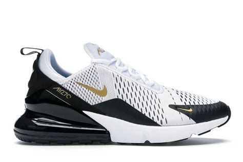 Nike Air Max 270 White Metallic Gold Black - AV7892-100