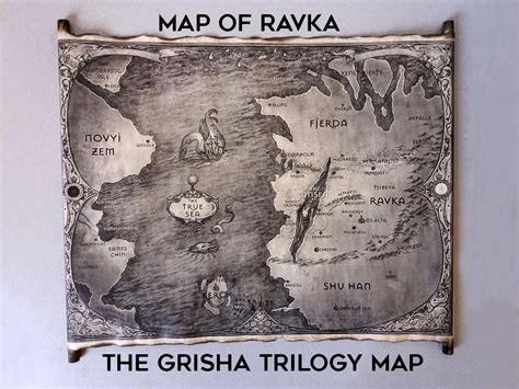 The Grisha Trilogy Map Scroll Ravka Map Grishaverse Map - Etsy | The ...