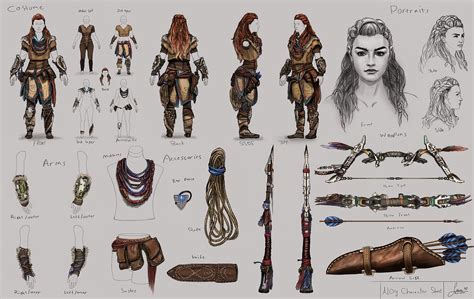 Aloy's Costume Study Character Sheet Digital Study http://ift.tt ...