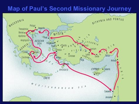 Map Of Pauls First Missionary Journey - Maps For You