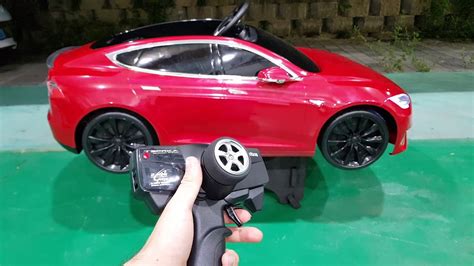 Tesla Model S Kid Car Remote Control Tunning - YouTube