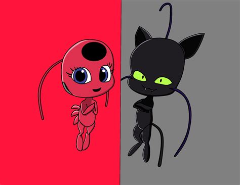 Tikki and Plagg fanart by JackHammer86 on DeviantArt