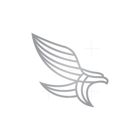 Silver Flying Eagle Logo | Eagle logo, Fast logo, Graphic design logo