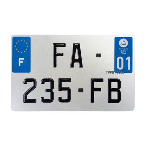 Plaque immatriculation alu moto homologué 21X13 | INTEGRAL-AUTO