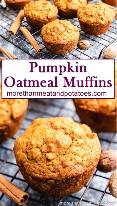 Pumpkin Oatmeal Muffins