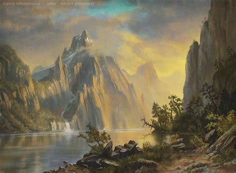 Master Studies - Albert Bierstadt, Kamil Mickiewicz | Albert bierstadt ...