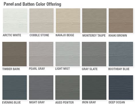 James Hardie Board And Batten Siding Colors