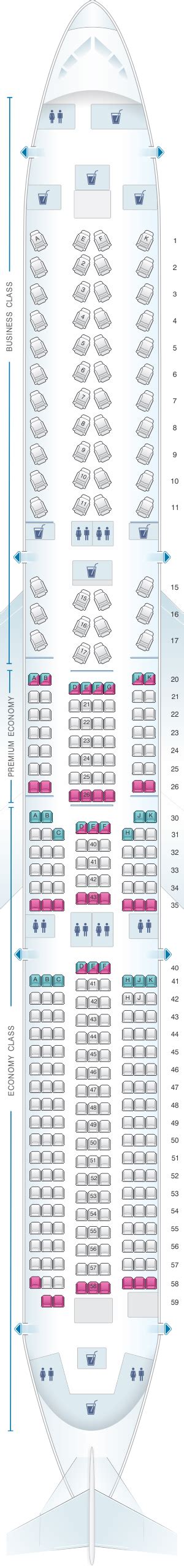 A350 1000 Seating Charts