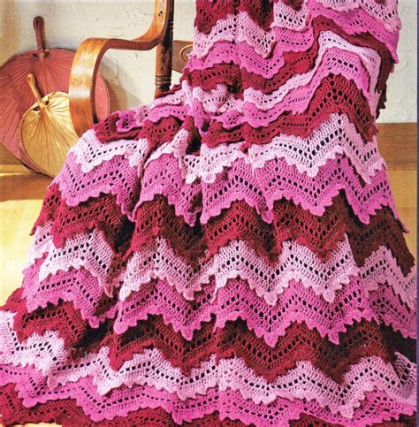 Free Crochet Afghan Patterns To Print - Drop Stitch Scrap Afghan ...