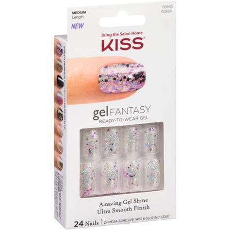 Kiss Gel Fantasy Nail Kit, 60663 Fanciful, 51 piece - Walmart.com