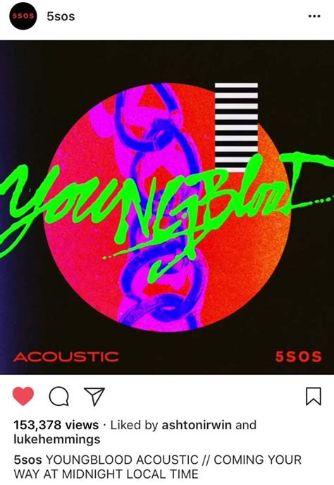 YOUNGBLOOD Acoustic Is Out!! | 5SOSFAM Amino