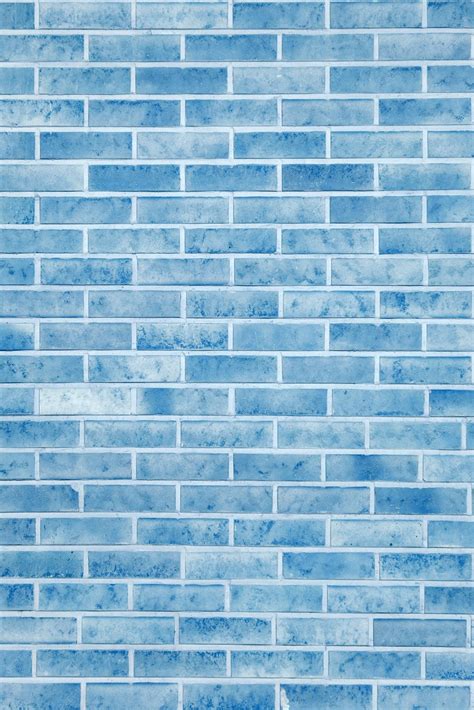 Premium Photo | Vintage blue brick wall construction pattern background