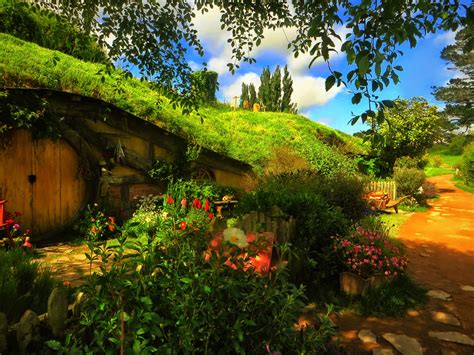 Hobbit Hole Zoom Background