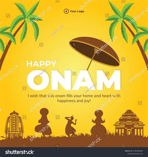 Happy Onam South Indian Kerala Festival Stock Vector (Royalty Free ...