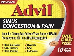 Advil Sinus Congestion & Pain Uses, Side Effects & Warnings - MedDe