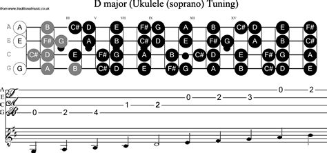 Ukulele Scale D