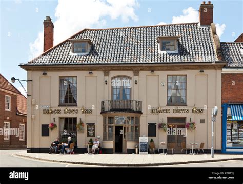 The Black Boys Inn Market place, Aylsham, Norfolk Stock Photo - Alamy