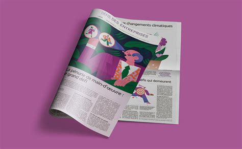 Le Devoir newspaper on Behance