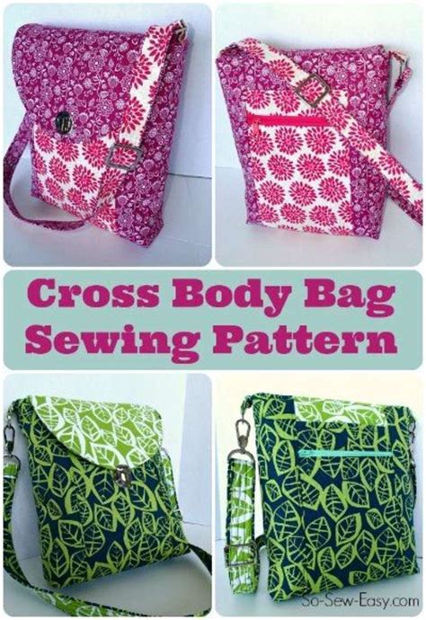 Cross Body Bag Pattern | So Sew Easy | Bag patterns to sew, Cross body ...