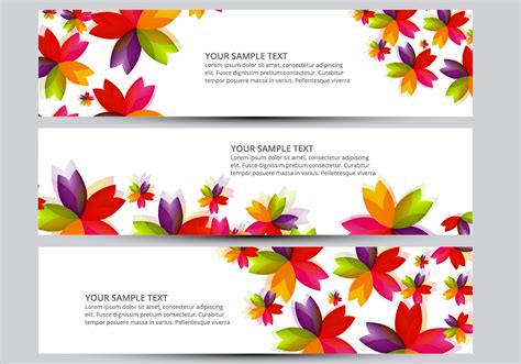 Flower banner vectors 95748 Vector Art at Vecteezy