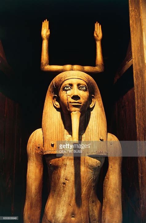 Ka of Pharaoh Hor I or Hor Awibre, wooden statue. Egyptian... | Ancient ...